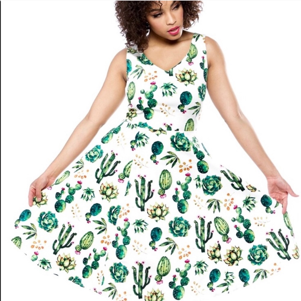 Eva Rose cactus dress